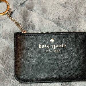 Kate Spade NWT Black Card Holder with Keyring